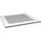 Ekena Millwork Vertical Surface Mount PVC Gable Vent: Functional, w/ 3-1/2"W x 1"P Standard Frame, 28"W x 26"H GVPVE28X2601SF - alternate 3